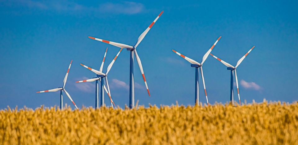 風力発電の画像