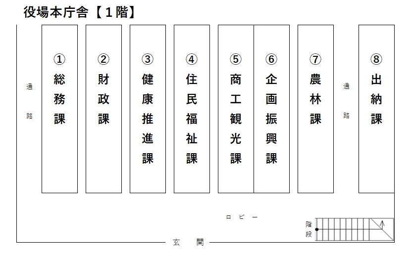 役場本庁舎1階の画像