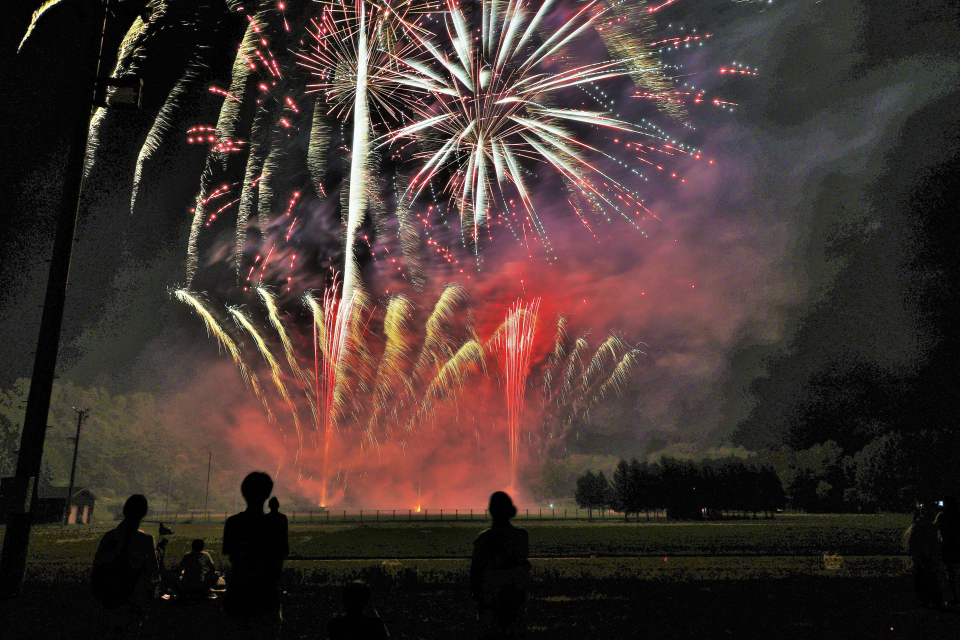 祭りのフィナーレの画像
